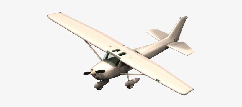 Cessna Aircraft 3ds Max Model - Cessna 172, transparent png #3848666