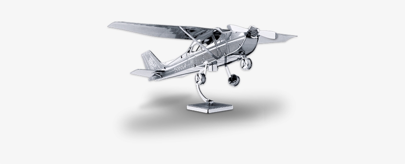 Metal Earth Online Store - Metal Earth Cessna 172 Skyhawk 3d Puzzle Micro Model, transparent png #3848704