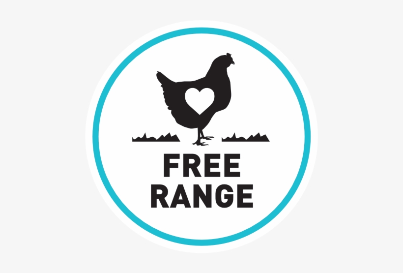 Sourced From Family Farms That Only Practice Sustainable - Free Range Chicken Logo, transparent png #3848864