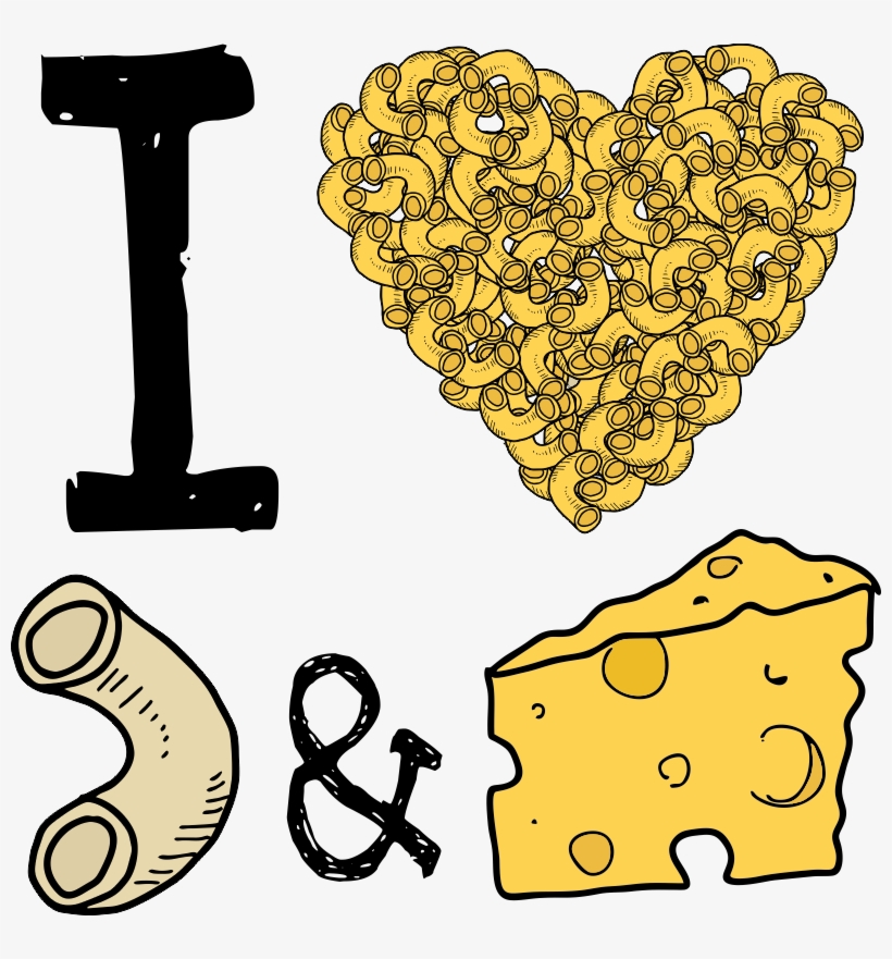 I Heart Mac & Cheese T-shirt - Zach And His Frog, transparent png #3848865