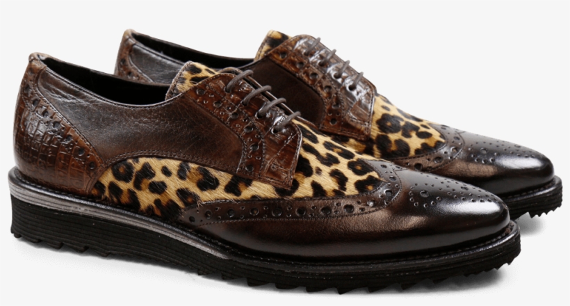 Derby Shoes Amy 5 Classic Dark Brown Hair On Leo Beige - Derbies Melvin & Hamilton Amy 5 Classic Dark Brown, transparent png #3849214