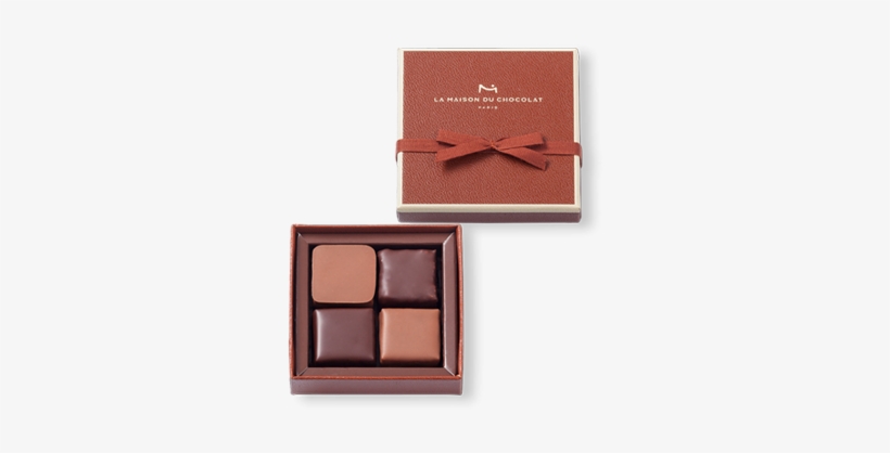 Pralinés Gift Box 4 Pieces - Chocolate, transparent png #3849257