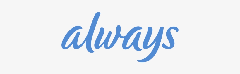Always Logo - Always Infinity Overnight Pads With Wings, 36 Count, transparent png #3849397