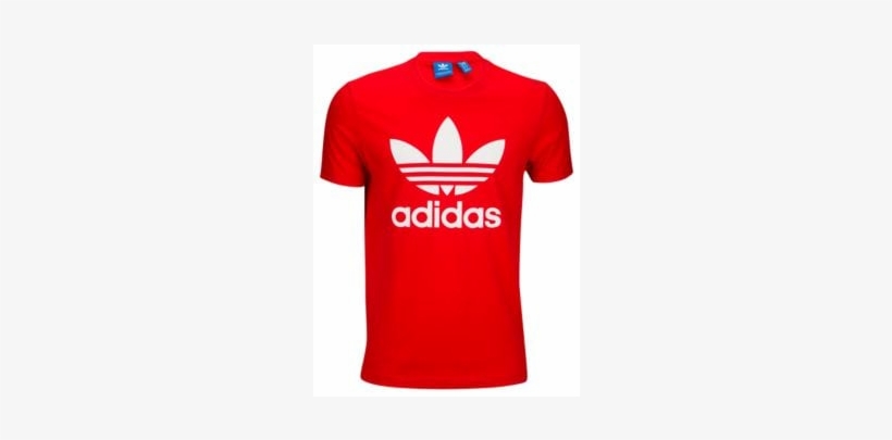 Adidas Originals Trefoil T Shirt - Adidas Red Shirt Mens, transparent png #3849455