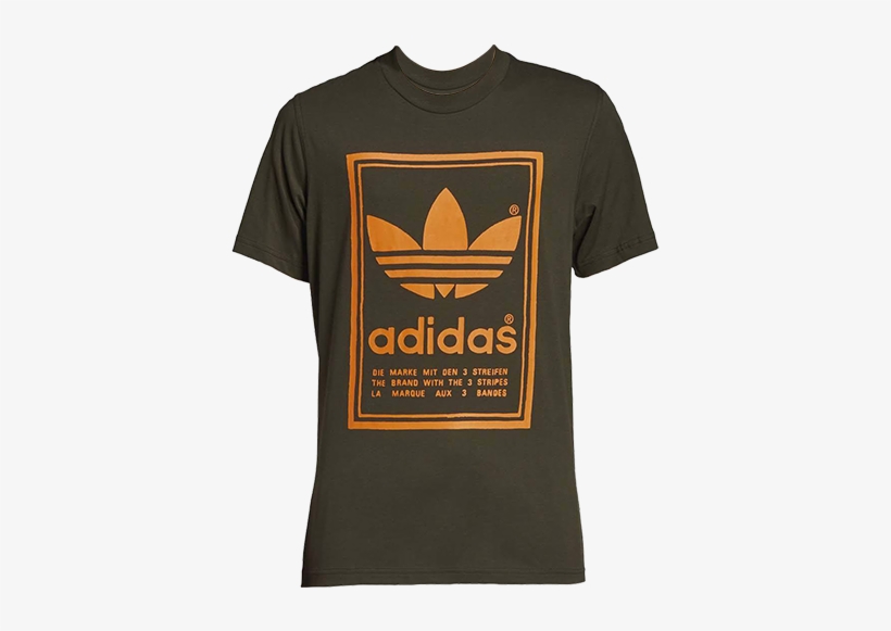 Vintage Adidas T Shirt Brown, transparent png #3849600