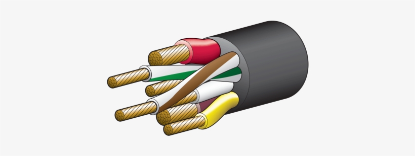 Brown, Red Electrical Wires Nice 7 Core, Mulitcore - Electrical Wiring, transparent png #3849810