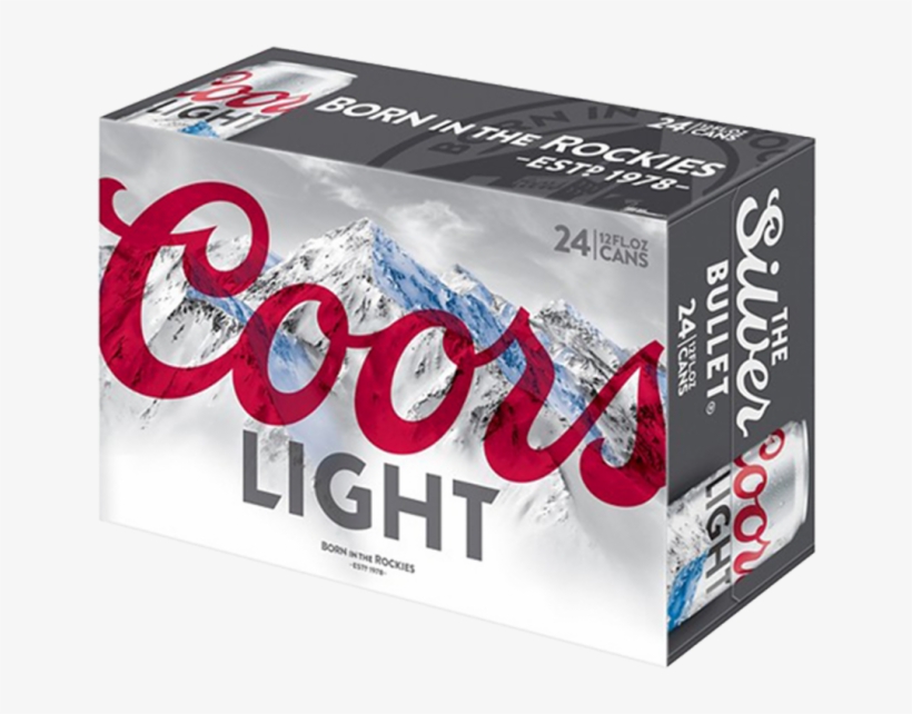 Zoom - Coors Light 24 Pack Cans, transparent png #3849913