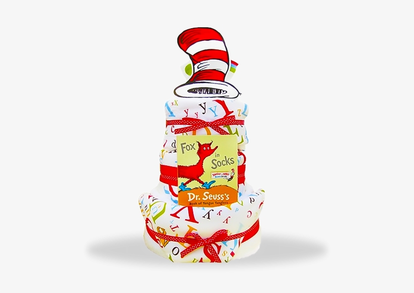 Seussical 3-tiered Diaper Cake - Fox In Socks: Dr. Seuss's Book Of Tongue Tanglers, transparent png #3850962