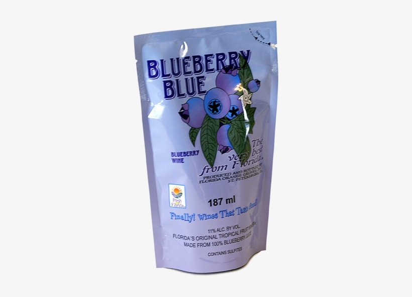 Single Serving Blueberry Wine Pouch - Blueberry, transparent png #3851311