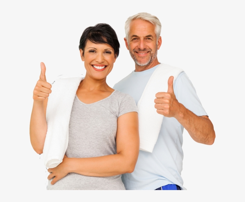Middle Age Fitness Couple, transparent png #3851435