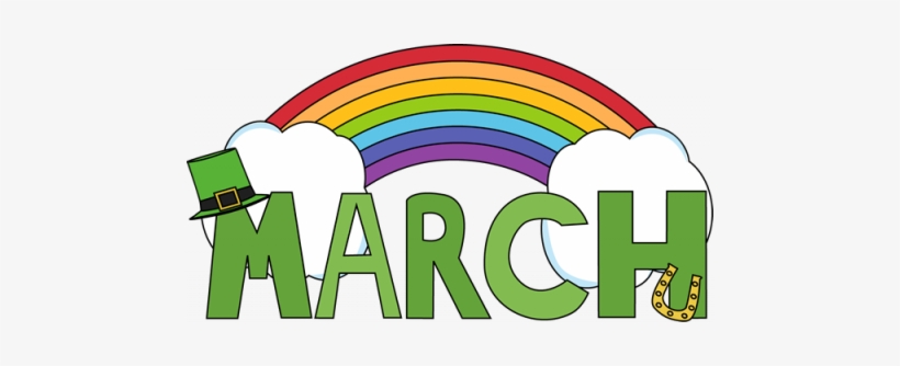 Month Of March Saint Patricks Luck - March Month Clip Art, transparent png #3851507