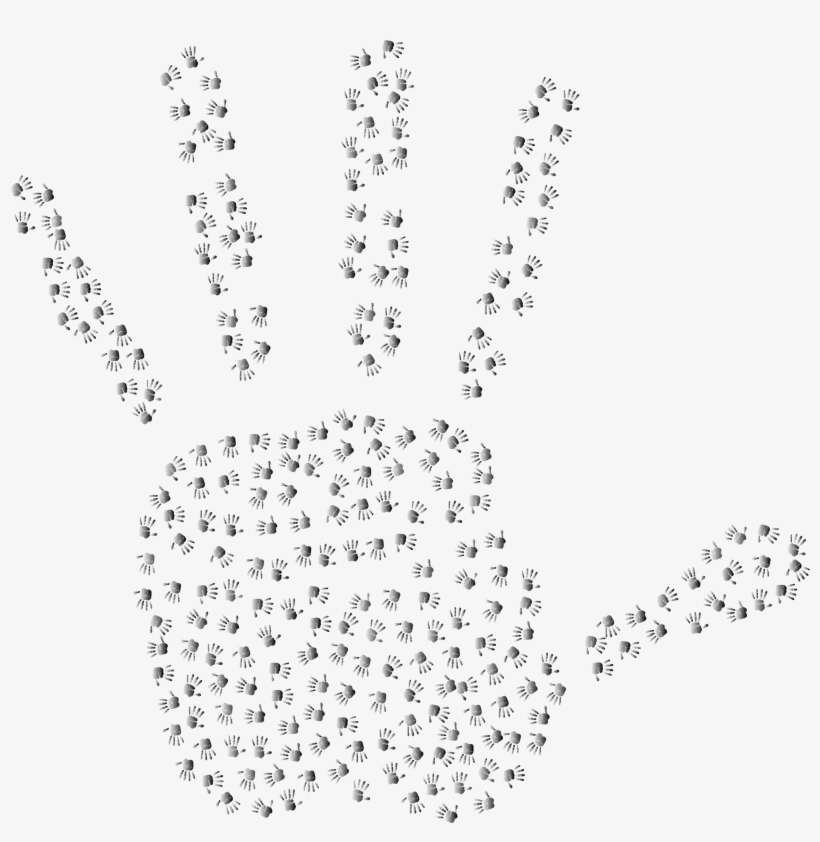 This Free Icons Png Design Of Prismatic Handprint Fractal, transparent png #3851773