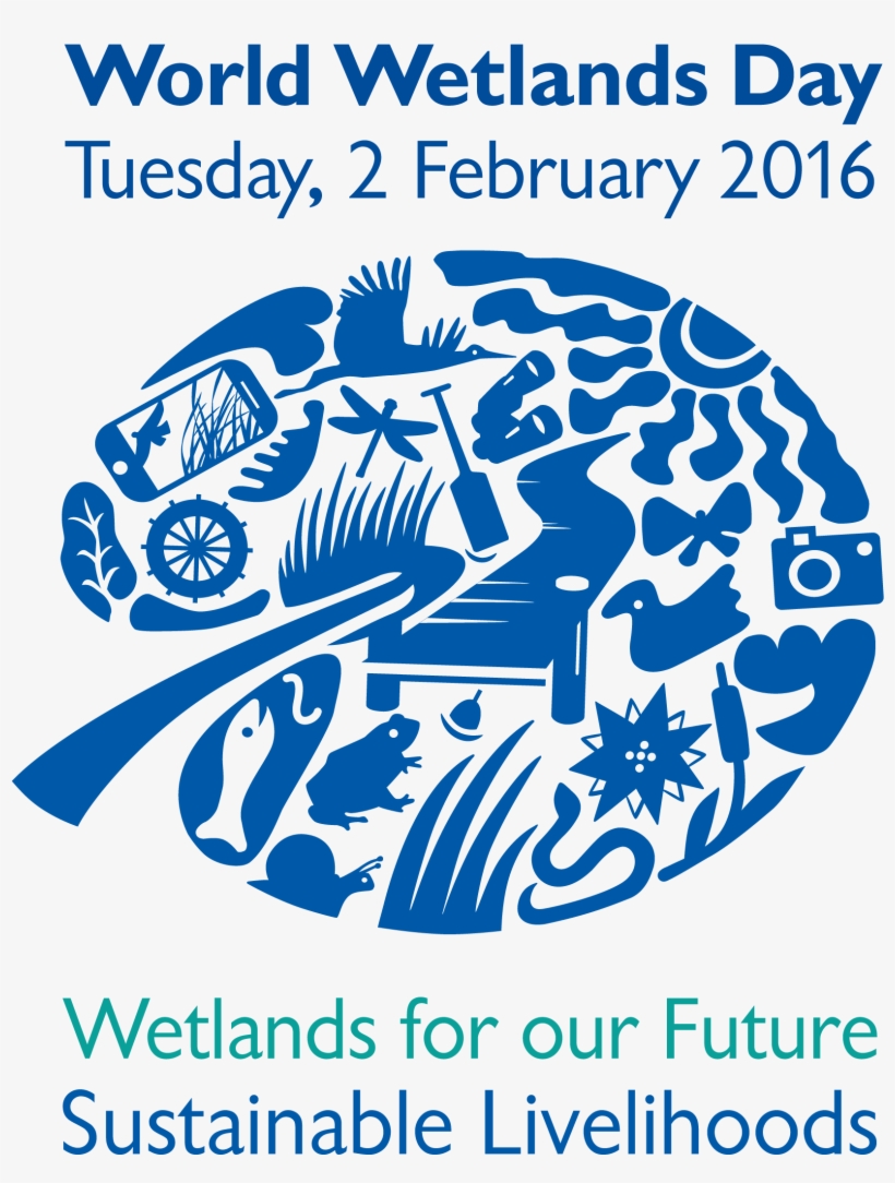Wwd16 Logo Verti - World Wetlands Day Logo, transparent png #3851889