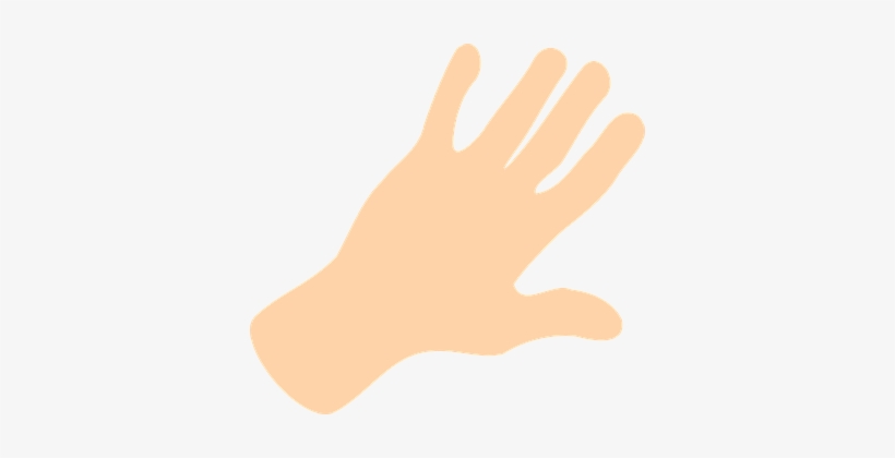 Hand Palm Fingers Open Spread White Hand H - Mano Clipart, transparent png #3852117