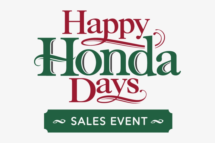 Happy Honda Days Sales Event - Happy Honda Days Logo, transparent png #3852619