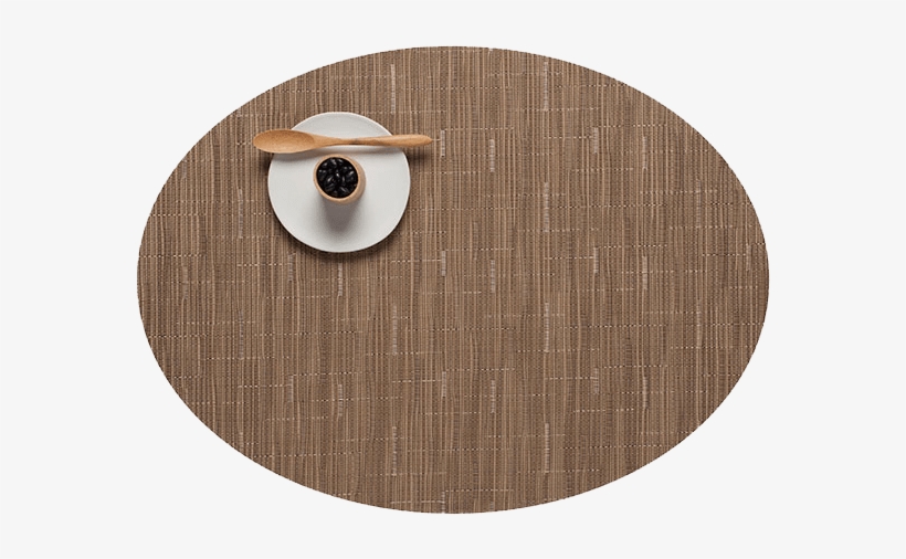 Table Bamboo Camel Oval Copy-mi - Chilewich - Bamboo Round Placemat - Dune, transparent png #3852665