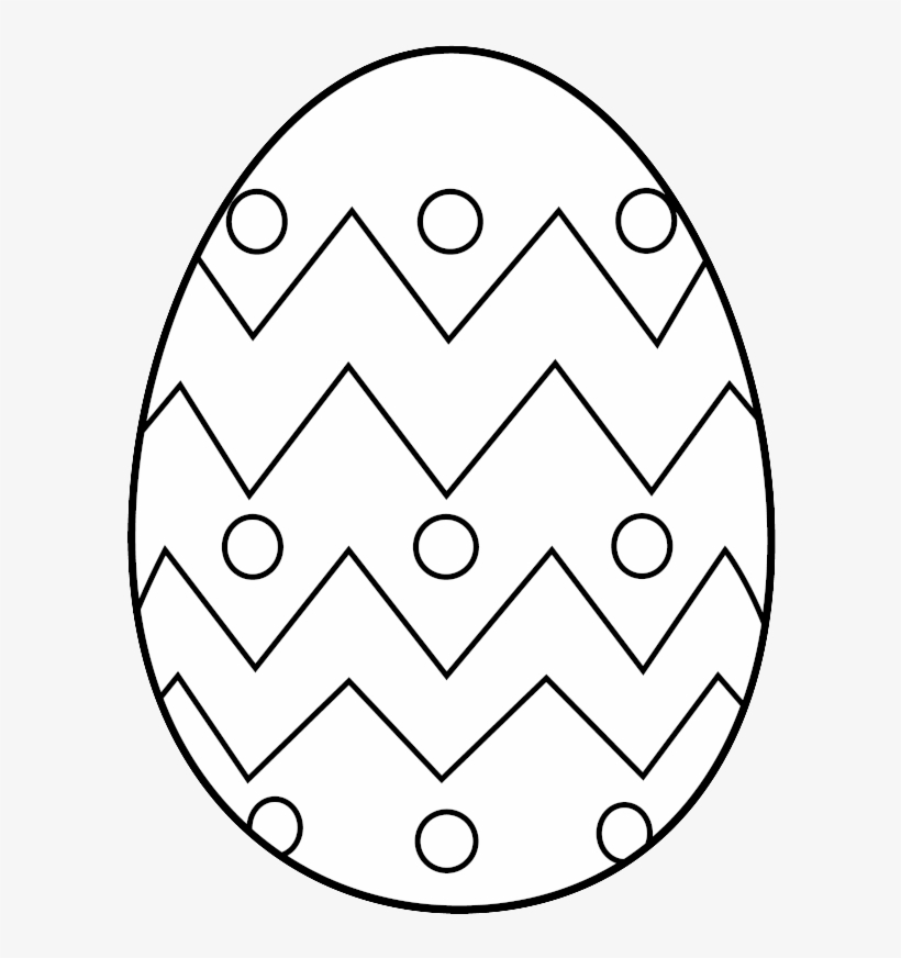 Easter Egg Clip Art Free Coloring Pages - Easter Eggs To Colour, transparent png #3852982