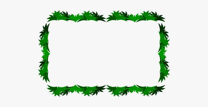 Grass Border Frame Green Grass Grass Grass - Green Frame Vector Png, transparent png #3853027