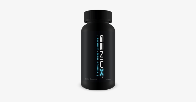 Geniux Brain Supplement Review - Geniux Bottle, transparent png #3853421
