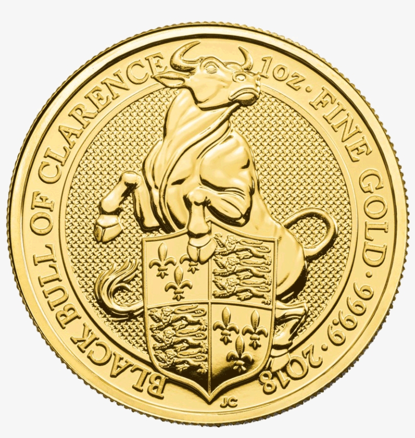 Black Bull Of Clarence - Queen Beast Gold Coin, transparent png #3853535