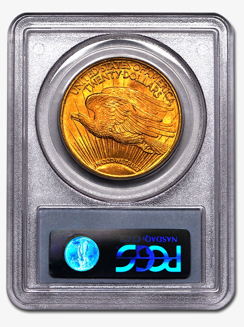 Picture Of $20 Saint-gaudens Gold Coins Ms 65 - Saint-gaudens Double Eagle, transparent png #3853692