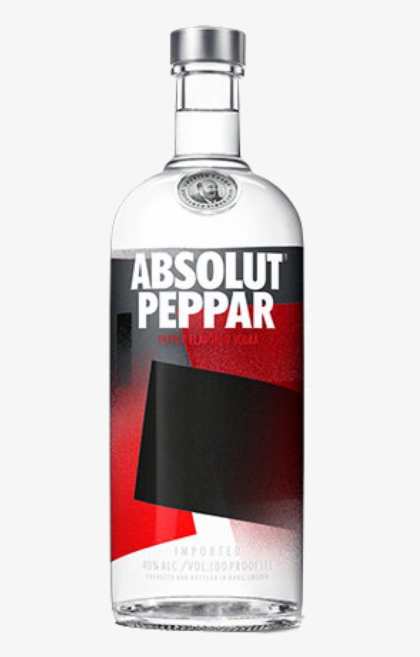Absolut Vodka Peppar 40% Vol - Absolut Peppar Vodka, transparent png #3854309