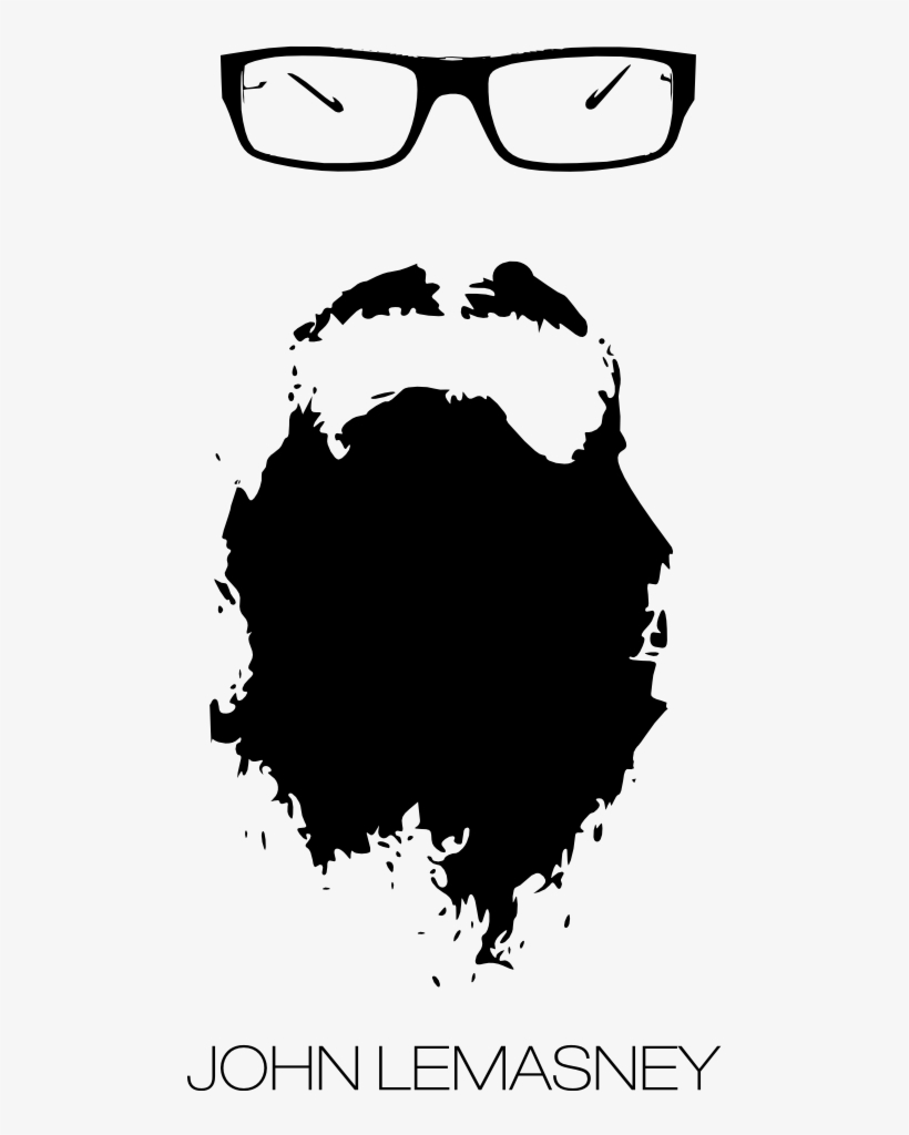 Geek Glasses Goatee - Beard And Glasses Logo, transparent png #3854439