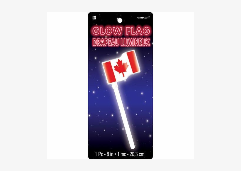 Ended - Amscan Canada Day Canadian Flag Glowstick, transparent png #3854468