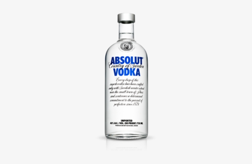 Absolut Vodka 750ml - Absolut Vodka Bottle Png, transparent png #3854708