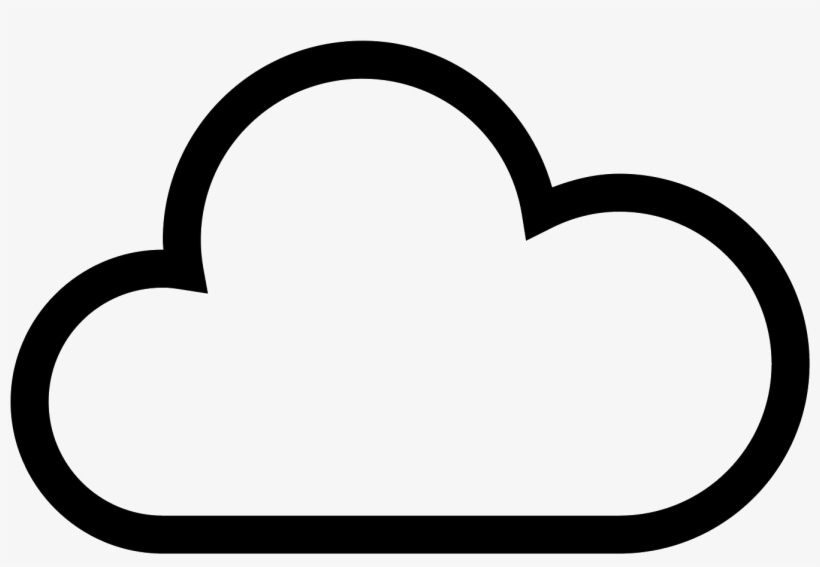 It Is A Very Simplified Looking Cloud - Cloud With Lightning Icon, transparent png #3854738