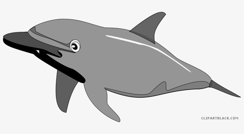 Image Transparent Library Clipart Sea Creatures - Dolphin Clip Art, transparent png #3854982