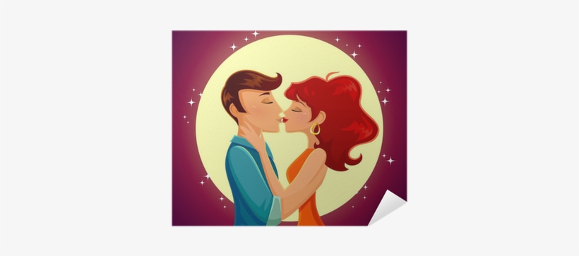 Romantic Kiss Photo Cartoon, transparent png #3855346