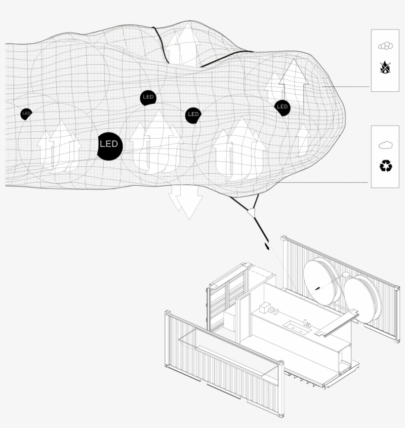 The Neighbourhoods, Floating Over The City At Night - Illustration, transparent png #3855487