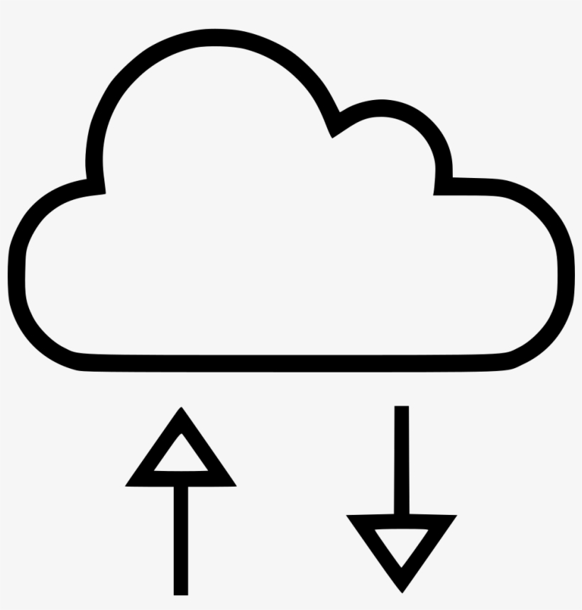 Communication Internet Download Upload Cloud - Png Internet Cloud Icon, transparent png #3855764