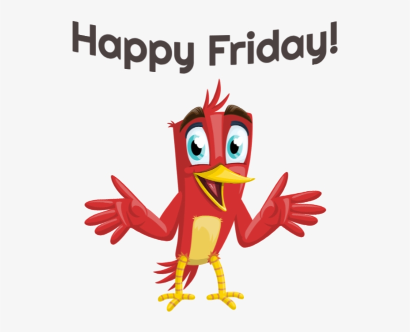 Red Friendly Bird Round Ornament, transparent png #3856142