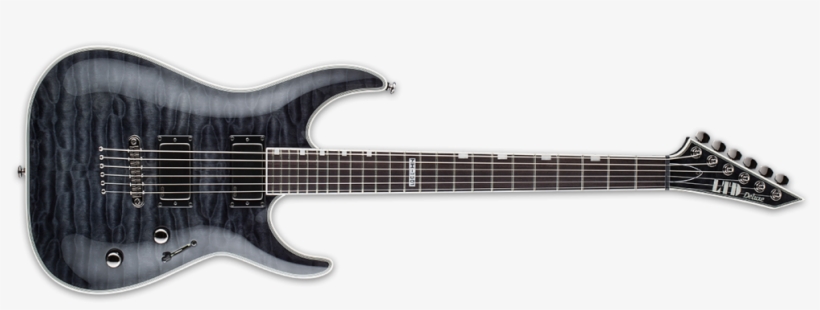 Esp Lmh-1001ntstblk Electric Guitar - Ltd Mh-1001nt Electric Guitar | See-thru Black, transparent png #3856144