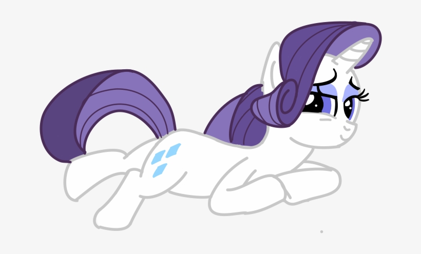 Fanmade Rarity Lying Down - Princess Cadance, transparent png #3856454