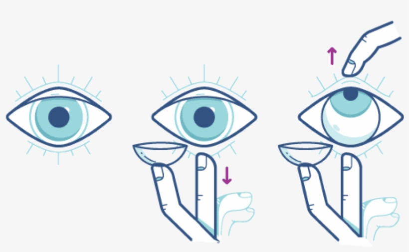 Follow This Eye Opening Technique To Put On Your Contact - Put Contacts In Eyes, transparent png #3856456