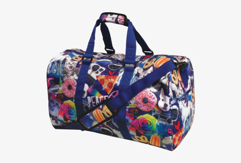 Picture Of Space Junk Duffle Bag - Iscream 'space Junk' Large Neoprene Duffel Bag, transparent png #3856540