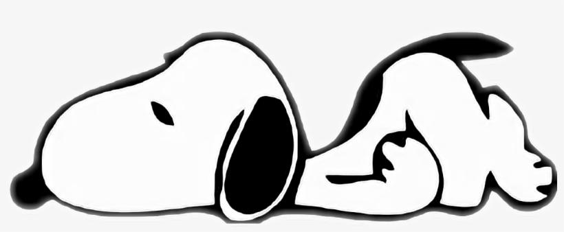 Report Abuse - Snoopy Laying Down, transparent png #3857434