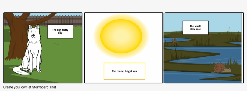 Coordinate Adjectives - Storyboard, transparent png #3857648
