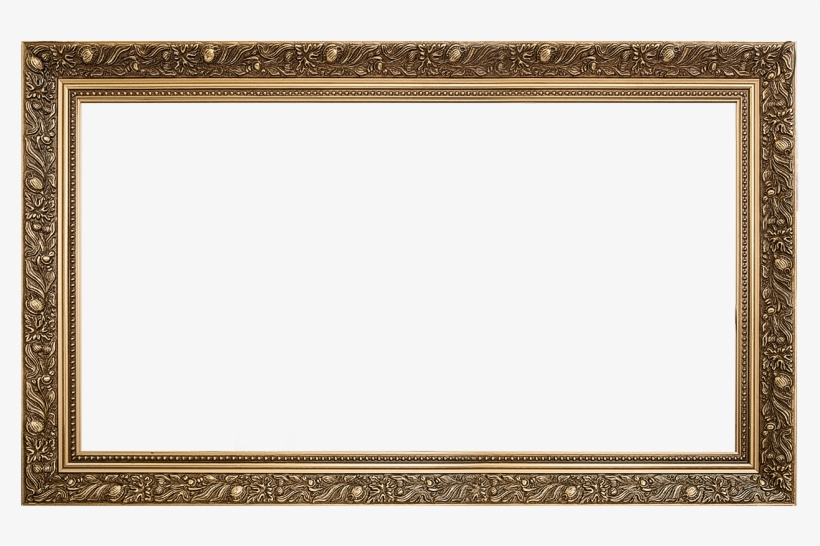 Złota Ozdobna Rama O Wymiarach 60cmx100cm - Empty Frame, transparent png #3858174