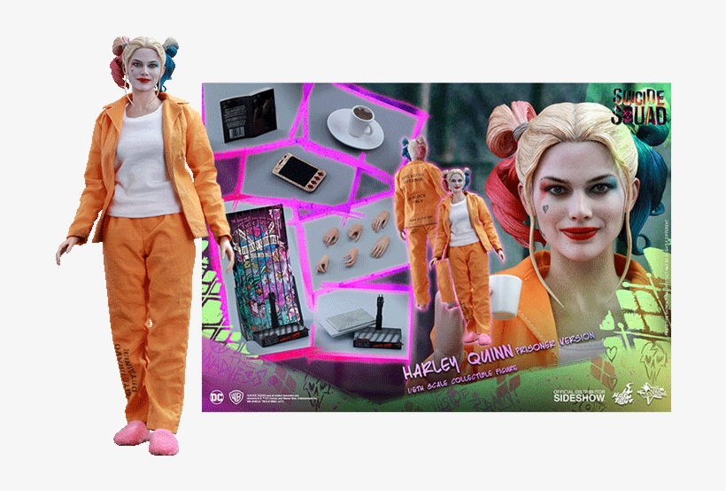 Prisoner Harley Quinn 1/6th Scale Hot Toys Action Figure - Harley Quinn (prisoner Version), transparent png #3858404