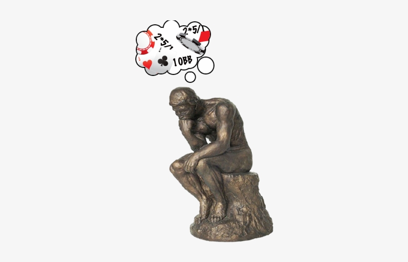 We've All Played With That Guy - Thinker By Rodin - Small, transparent png #3858425