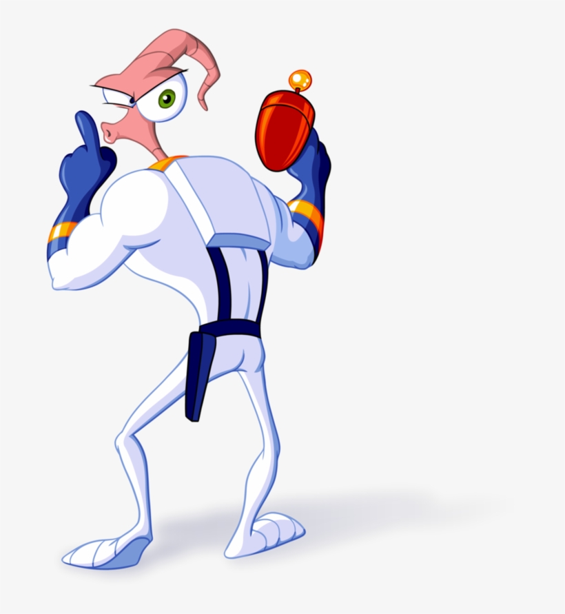 Shush By Look1982 On Deviantart - Earthworm Jim Png, transparent png #3858456
