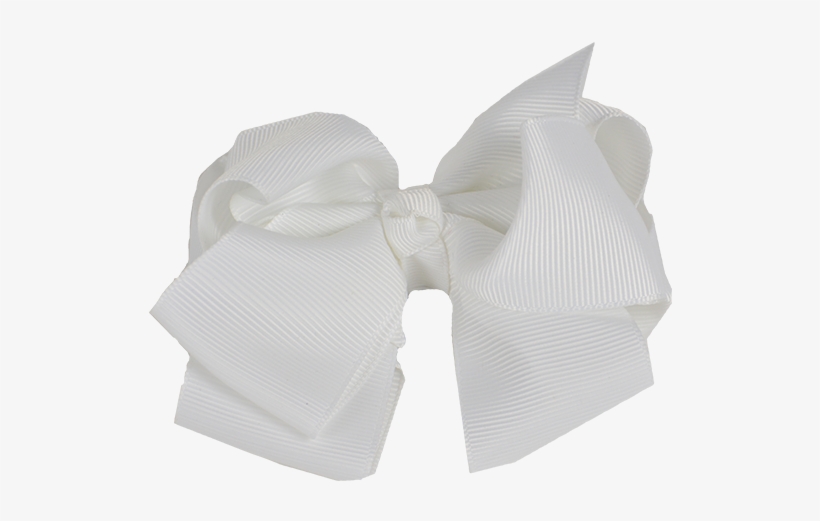 Rwc41404 Ten Cm Ribbon Bow White - Ribbon, transparent png #3859120