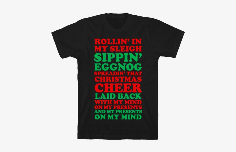 Santa Rap Mens T-shirt - Best Way To Spread Christmas Cheer Sing Loud Elf Movie, transparent png #3859218