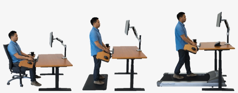 Evolution Edgar - Standing Desk With Keyboard Drawer, transparent png #3859483