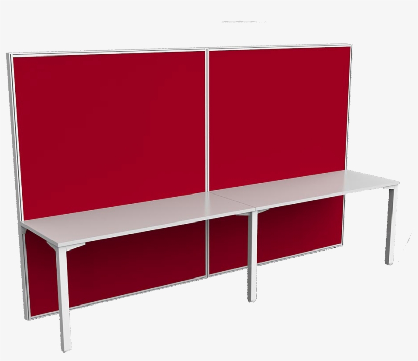 2 Person Single Side 1800h Screen Hung Avenger Desk - Studio Couch, transparent png #3859667