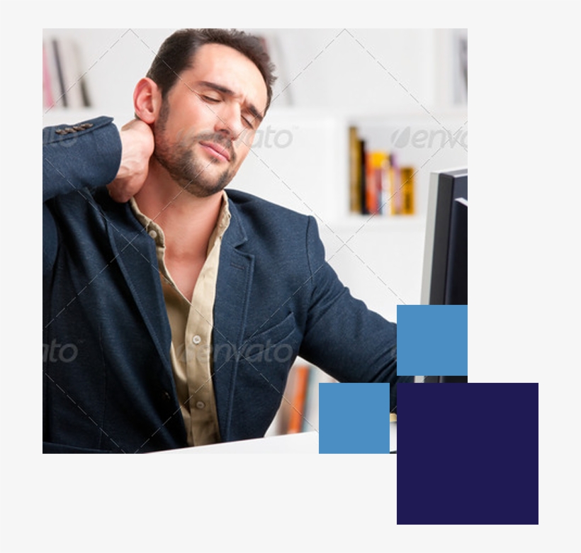 Poster: Ruigsantos' Casual Businessman With Pain In, transparent png #3859988